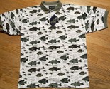 NWT Vtg WICKED Polo Shirt Size XL Mens FISH Print - $11.25
