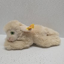Steiff Floppy Lamb 5625/18 Laying Down Plush Button With Tag 8.5&quot; Sheep - $93.95