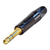 Neutrik NP3X-B 3 pole 1/4&quot; professional phone plug, gold contacts - $17.60