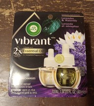 Air Wick Vibrant Scented Refills 2ct Lavender &amp; Waterlily Essential Oils... - £11.08 GBP