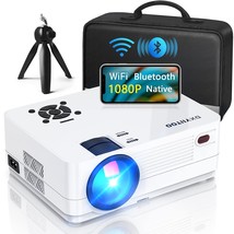 Native 1080P Projector With Wifi And Two-Way Bluetooth, Full Hd Movie Pr... - £189.56 GBP