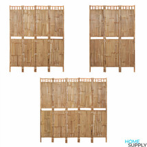 Natural Large Bamboo 3 4 5 Panel Room Divider Screen Panel Privacy Wall ... - $136.66+