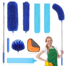 Duster For Cleaning,100In Cobweb Duster With Extension Pole, Reusable Furniture  - £30.25 GBP