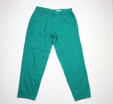 NOS Vintage 90s Streetwear Mens 38x34 Baggy Loose Fit Wide Leg Denim Jeans Green - £69.78 GBP