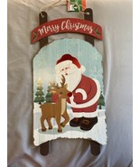 Merry Christmas hanging House Decor -Santa And Rudolph-Brand New-SHIP N ... - $20.16 CAD