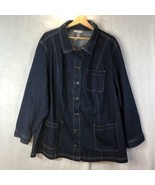 Catherines Size 2x Dark Blue Denim Jacket - £31.60 GBP