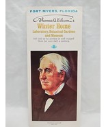 Thomas A Edisons Fort Meyers Florida Winter Home Brochure Flyer - $9.90