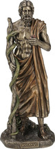 Asclepius The Cold Therapist Bronze Sculpture Statue 29cm / 11.4 - $91.20
