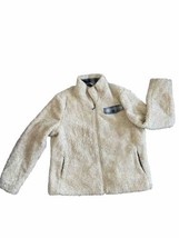 Pendleton Jacket Womens XL  Beige Tan Wool Blend Sherpa Full Zip Coat Sweater - £29.75 GBP