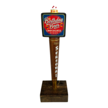 Shiner &quot;Birthday Beer&quot; Chocolate Stout Cake Topper Tap Handle Texas  - £58.40 GBP