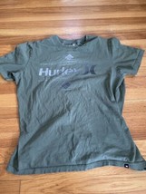 Hurley Mens Vtg Green Shirt Size Large Short Sleeve Warped Tour Blink 18... - £12.09 GBP