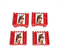 Stratego Vtg 1996 Red Lieutenants Movers Complete Set Only - $9.15