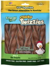 Emerald Pet Chicky Twizzies Natural Dog Chews 6 count Emerald Pet Chicky Twizzie - £22.51 GBP