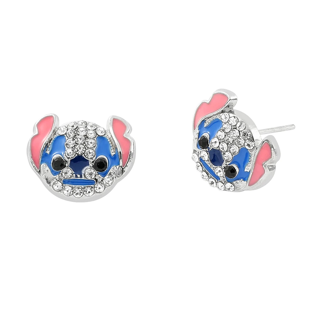 Fashion Disney Stitch Earrings Diamond Cute Classic Cartoon -Stitch Earring - $3.26