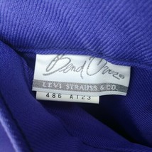 Woman&#39;s Vintage Levi&#39;s Bend Over  Purple Zip Dress Pants Size 28W Made i... - £15.50 GBP