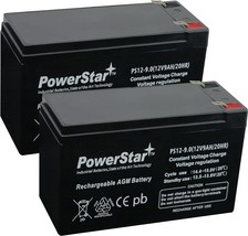 PowerStar-- 2 Pack -9AH Replacement for APC Back-UPS XS1500 XS 1500 12V 7Ah Batt - £62.34 GBP