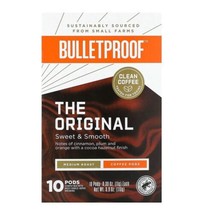 Bulletproof  The Original Coffee Pods Medium Roast 10 Pods Sweet &amp; Smooth Clean - £14.93 GBP