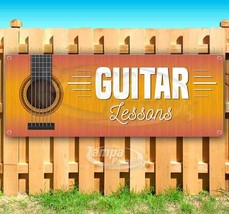 Guitar Lessons Advertising Vinyl Banner Flag Sign Many Sizes Usa Teaching Music - $19.26+