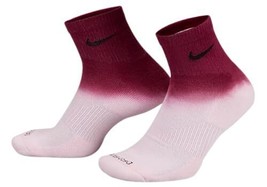 Nike Womens 2 Pack Everyday Plus Cushioned Ankle Socks Large DH6304-908 - £21.99 GBP