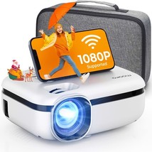 Portable Movie Projector, WiFi Outdoor Projector with Carrying Bag, Support Full - £91.20 GBP