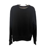 CHAMPION Powerblend Men&#39;s MEDIUM Pullover BLACK Long Sleeve Sweater Shir... - $14.15 CAD