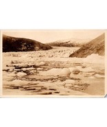 Antique AZO RPPC Postcard, Taku Glacier Juneau Alaska, Undivided Back Unposted - $14.52