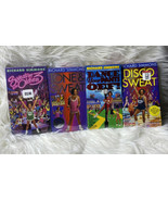 4 Richard Simmons VHS lot Sweatin&#39;to the Oldies 3 Tone Sweat Dance Disco... - £11.78 GBP