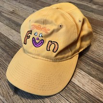 Sabriya&#39;s castle of fun foundation VTG Hat Cap Clown snapback Yellow - $4.20