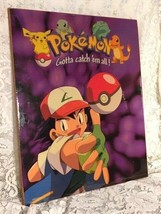 Pokemon &quot;Gotta Catch Them All&quot; Vintage Poster Mounted Laminated 1999 Purple - £18.74 GBP