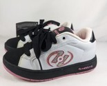 Heelys White/Black/Pink Size Girl&#39;s 4 Style #7230 New In Box - £35.97 GBP