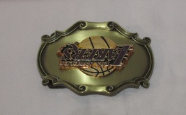  Vintage Los Angles Lakers Basketball Solid Brass Belt Buckle; By Raintree Brand - £21.05 GBP