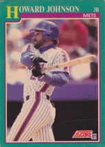 Howard Johnson #185 - Mets Score 1991 Baseball Trading Card - £0.77 GBP