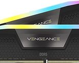 CORSAIR VENGEANCE RGB DDR5 RAM 64GB (2x32GB) 6400MHz CL32 Intel XMP iCUE... - £279.91 GBP