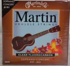 Lot of 2 x MARTIN UKULELE STRINGS SOPRANO / CONCERT .0191 - .0216 C TUNE... - $17.81