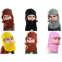 Beard Head Classic Knit Bearded Face Mask &amp; Hat (6 Colors) - £19.94 GBP