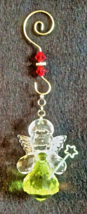 Acrylic Christmas Angel Ornament Keychain, Holiday Decoration, Festive Gift - £8.20 GBP