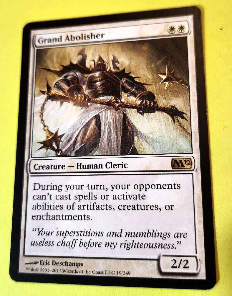 Primary image for Grand Abolisher Magic the Gathering card x1 mtg commander 2012 tcg white cleric