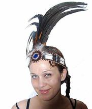 Terrapin Trading Fair Trade Native American Headdress Headband Bone Beads &amp; Real - £16.43 GBP