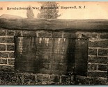 Revolutionary War Monument Hopewell New Jersey NJ 1920 DB Postcard J6 - £33.43 GBP