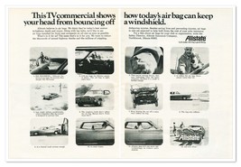 Print Ad Allstate Air Bags in Cars Ed Reimers Vintage 1973 2-Page Advertisement - £9.81 GBP