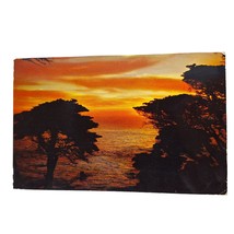 Postcard Sunset On The Pacific Glowing Rays Chrome Unposted - $8.80
