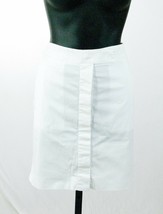 Diane Von Furstenberg White Denim Fitted Pencil Skirt Size 8 NWOT - £38.55 GBP
