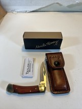 Schrade Uncle Henry Smoky Folding Knife Stainless Steel Clip Blade Wood Handle - £19.90 GBP