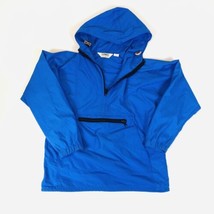 Vintage LL Bean Womens Blue Hooded Lightweight Rain Jacket Size Medium U... - £23.29 GBP
