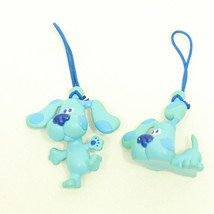 1999 Blues Clues &amp; You Mini Figures Minifigs Orniments Blue Dog (Lot of 2) - £8.46 GBP
