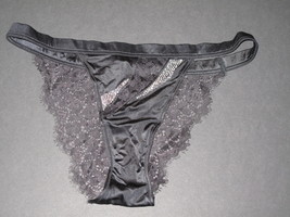NWT Victoria&#39;s Secret Embellished Black Back Lace Cheekini / Petit / Bik... - $55.00