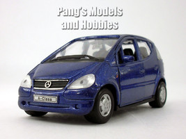 4.5 Inch 1997 Mercedes A-Class Diecast Metal Car Model by Welly - BLUE - £10.16 GBP