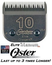 Oster Elite Titanium 10 Blade*Fit A5 Turbo,A6,Andis Agc,Smc,Dblc,Wahl Km Clipper - £41.32 GBP