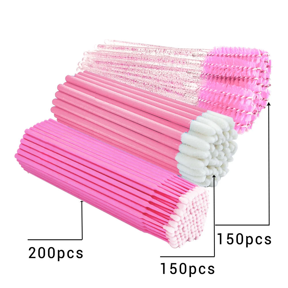 S set eyelash eyebrow eyeliner lip brush mascara wands lipsticks applicator for eyelash thumb200