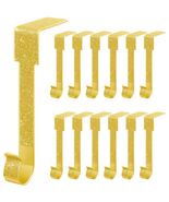 Tandefio 12 Pack Glitter Christmas Stocking Holder Hangers Gold Mantel H... - $307.87 MXN